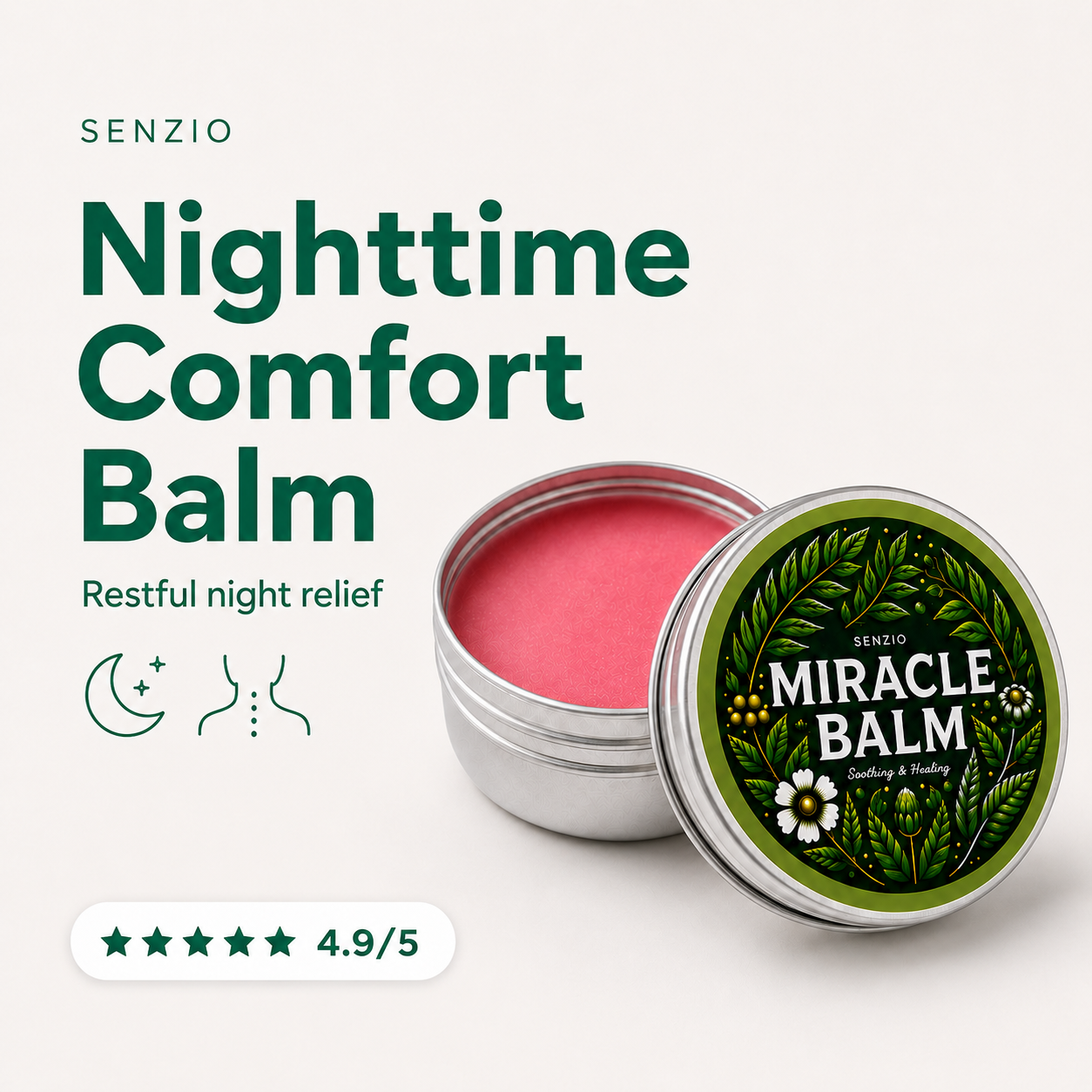 Senzio Nighttime Comfort Balm | Restful Night Relief