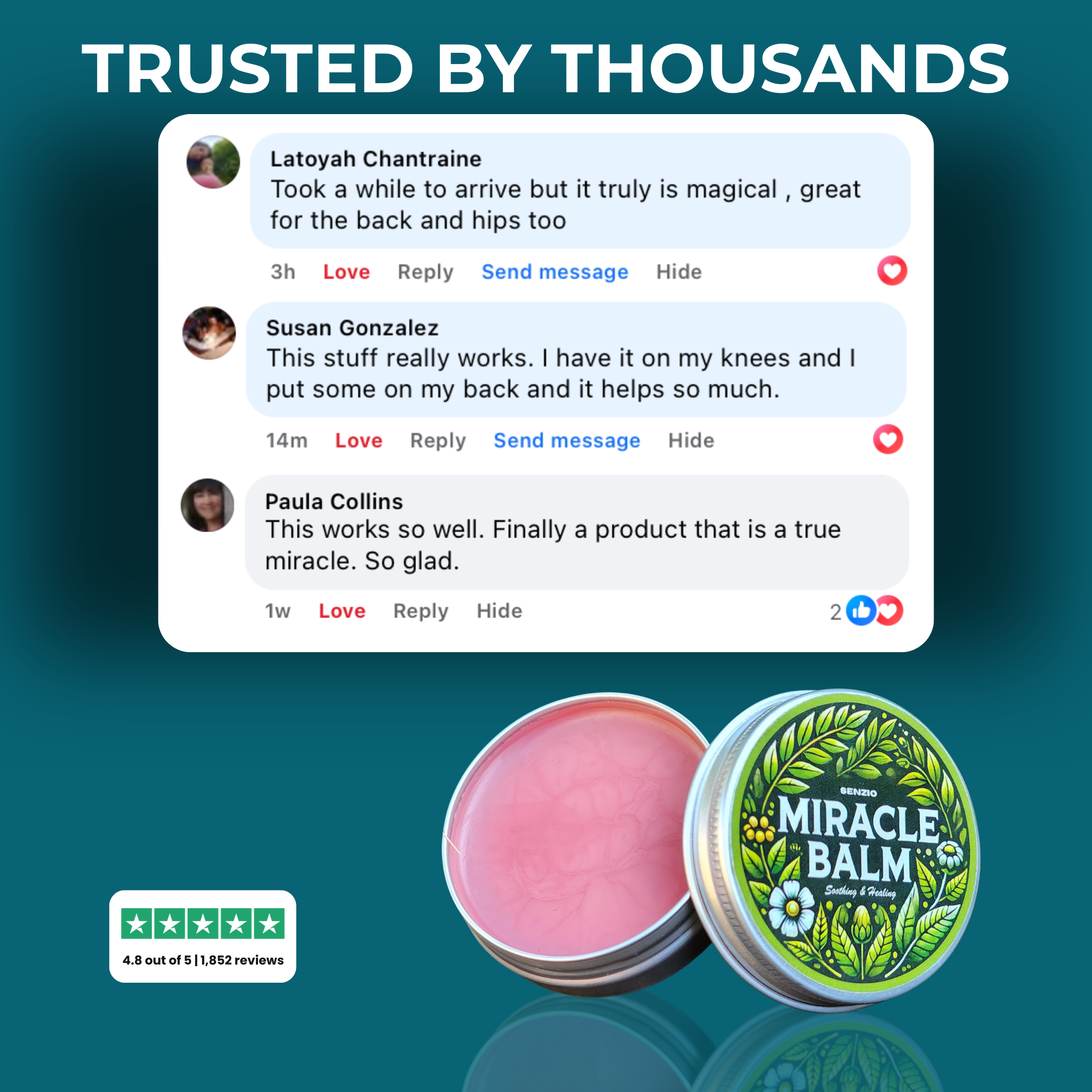 The Senzio Miracle Balm™ Back Recovery Formula