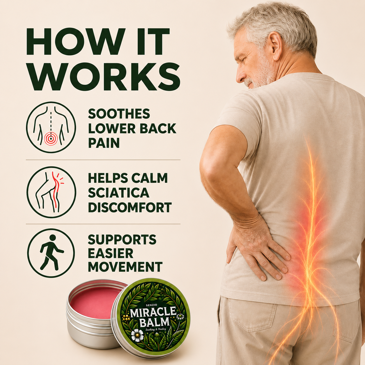Senzio Miracle Balm - Sciatica