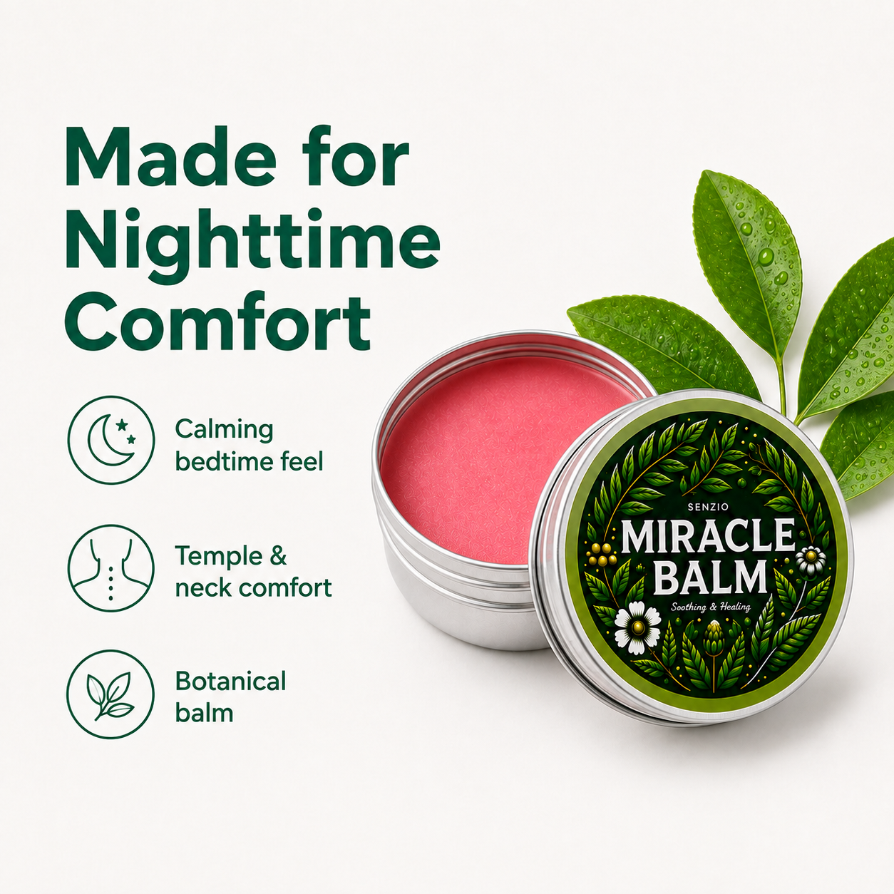 Senzio Nighttime Comfort Balm | Restful Night Relief