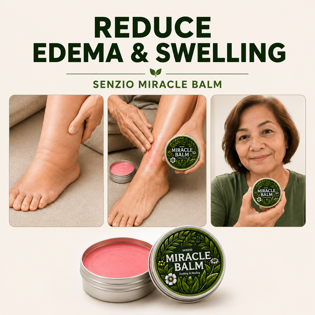 Senzio Miracle Balm | Edema and Swelling