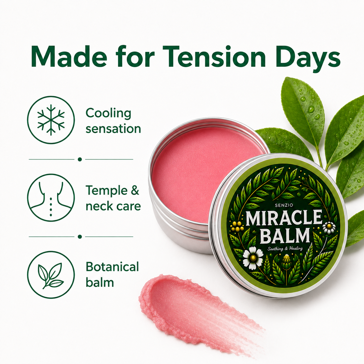 Senzio Tension Headache Comfort Balm