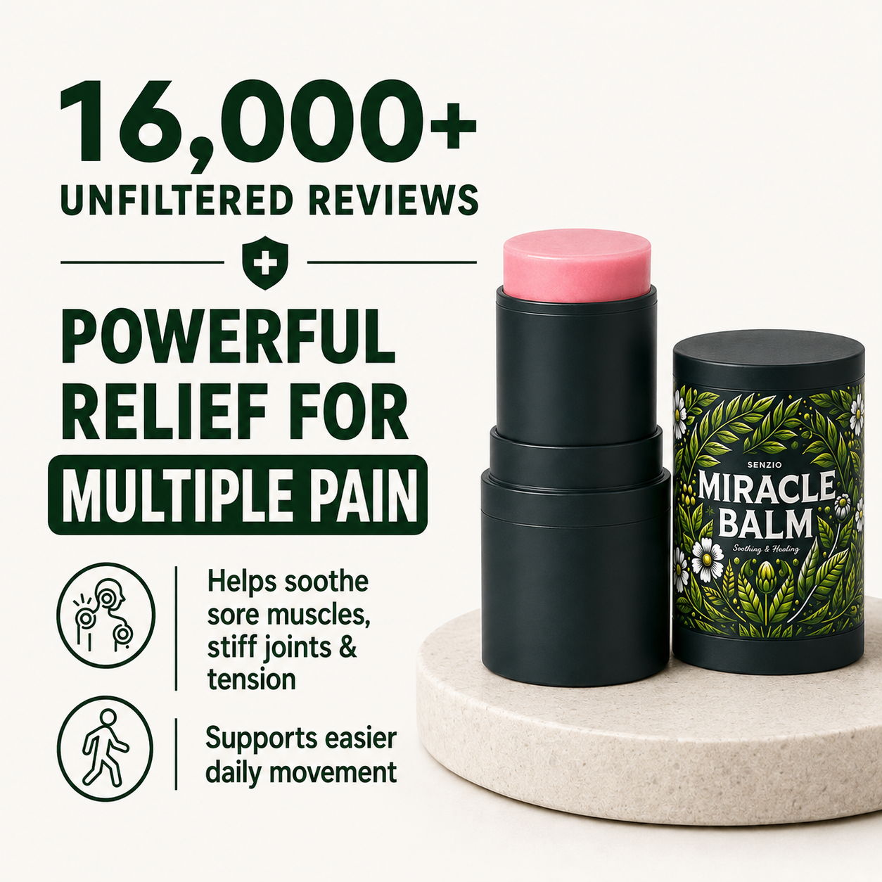 Senzio Miracle Balm™ |  Easy Apply Stick