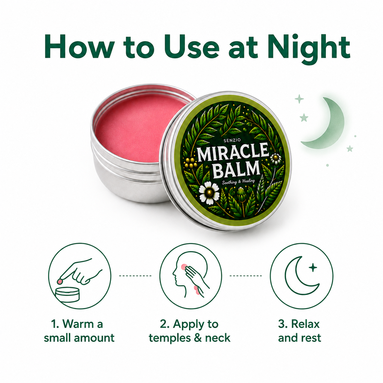Senzio Nighttime Comfort Balm | Restful Night Relief