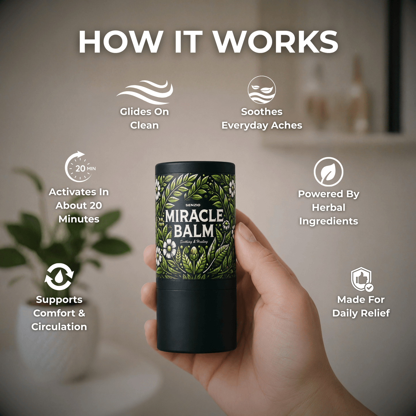 Senzio Miracle Balm™ — Easy Apply Stick - SenzioSenzioSenzio Miracle Balm™ — Easy Apply Stick