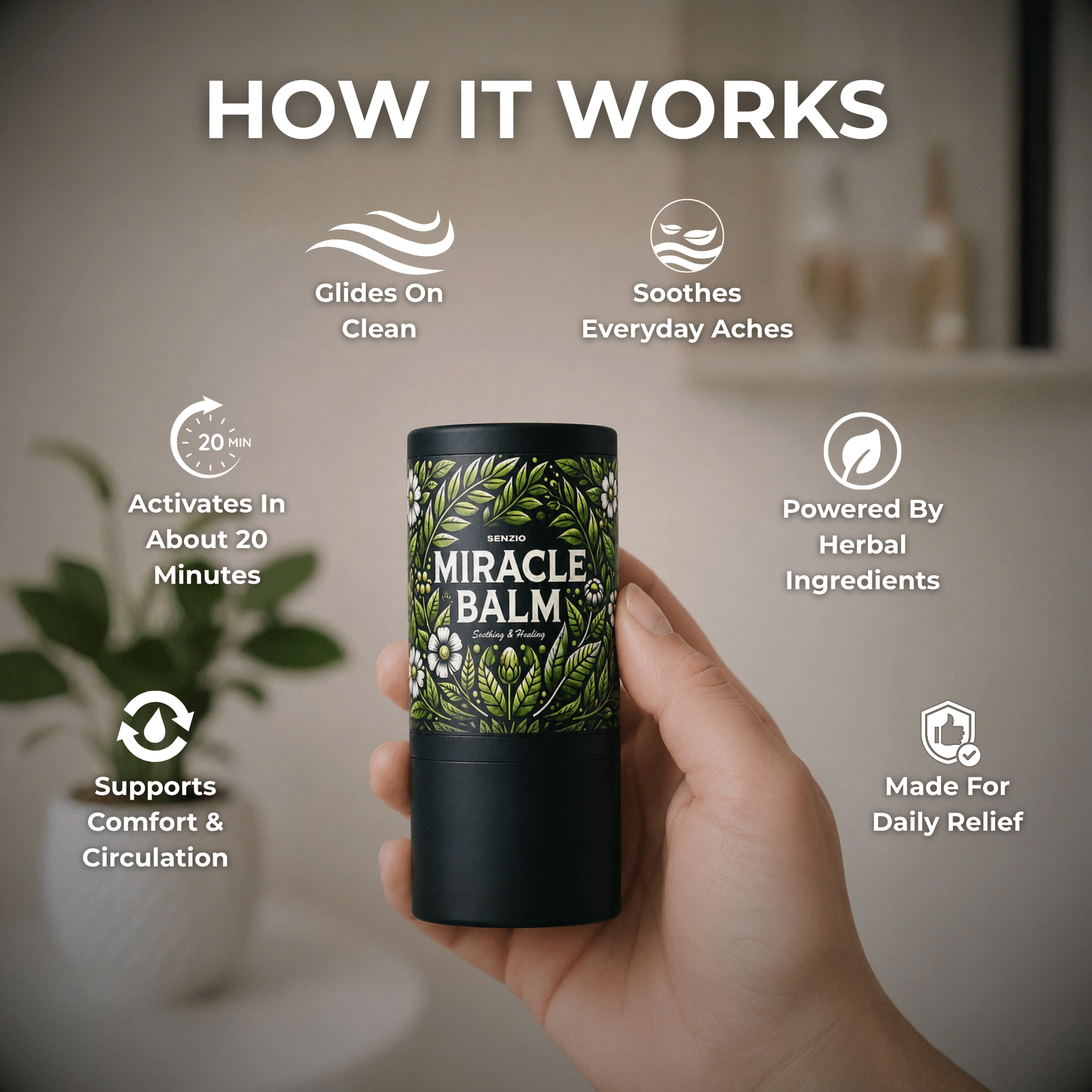Senzio Miracle Balm™ — Easy Apply Stick - SenzioSenzioSenzio Miracle Balm™ — Easy Apply Stick
