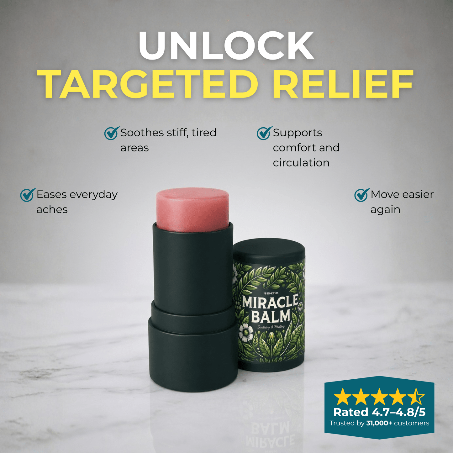 Senzio Miracle Balm™ — Easy Apply Stick - SenzioSenzioSenzio Miracle Balm™ — Easy Apply Stick