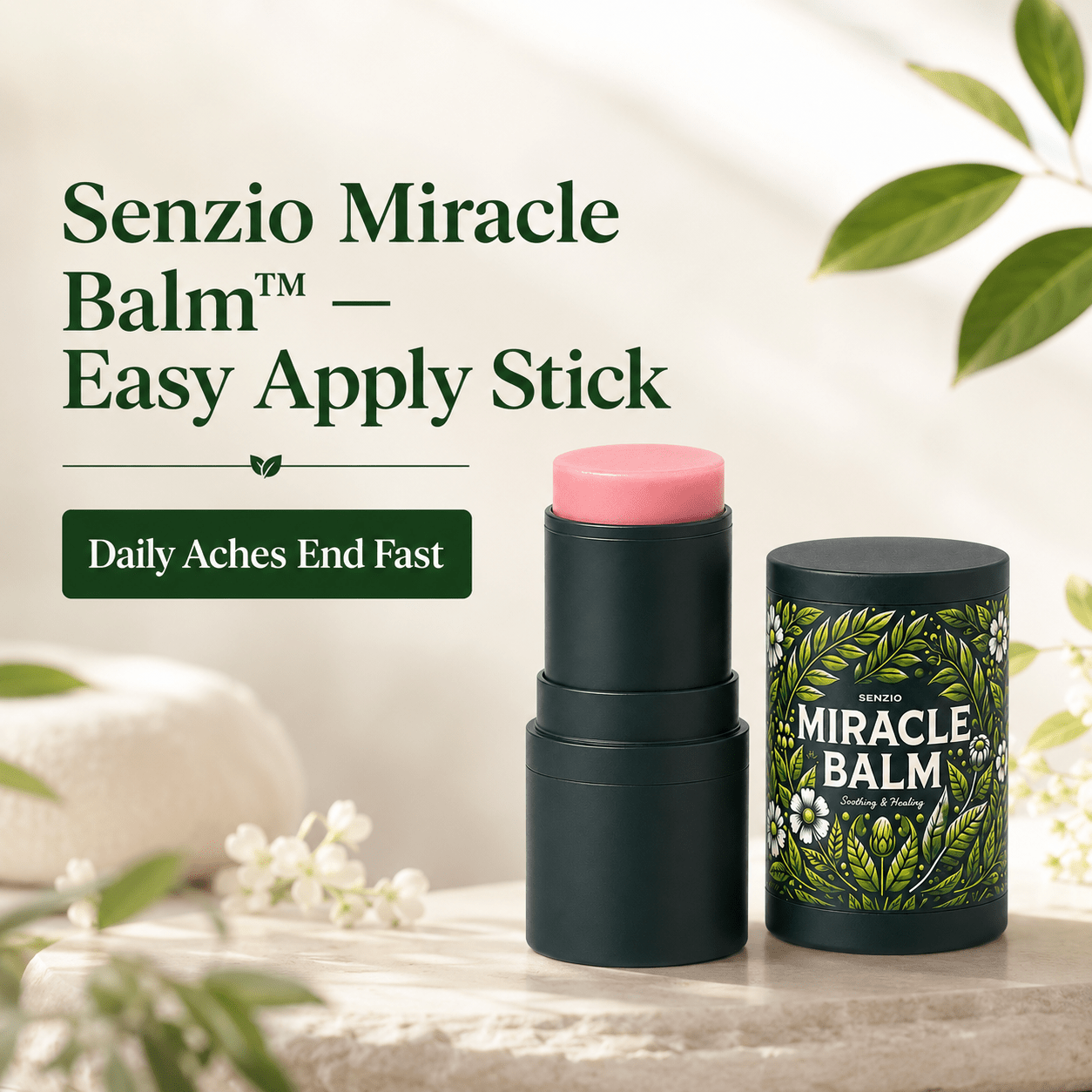 Senzio Miracle Balm - Easy Apply Stick - SenzioSenzioSenzio Miracle Balm - Easy Apply Stick