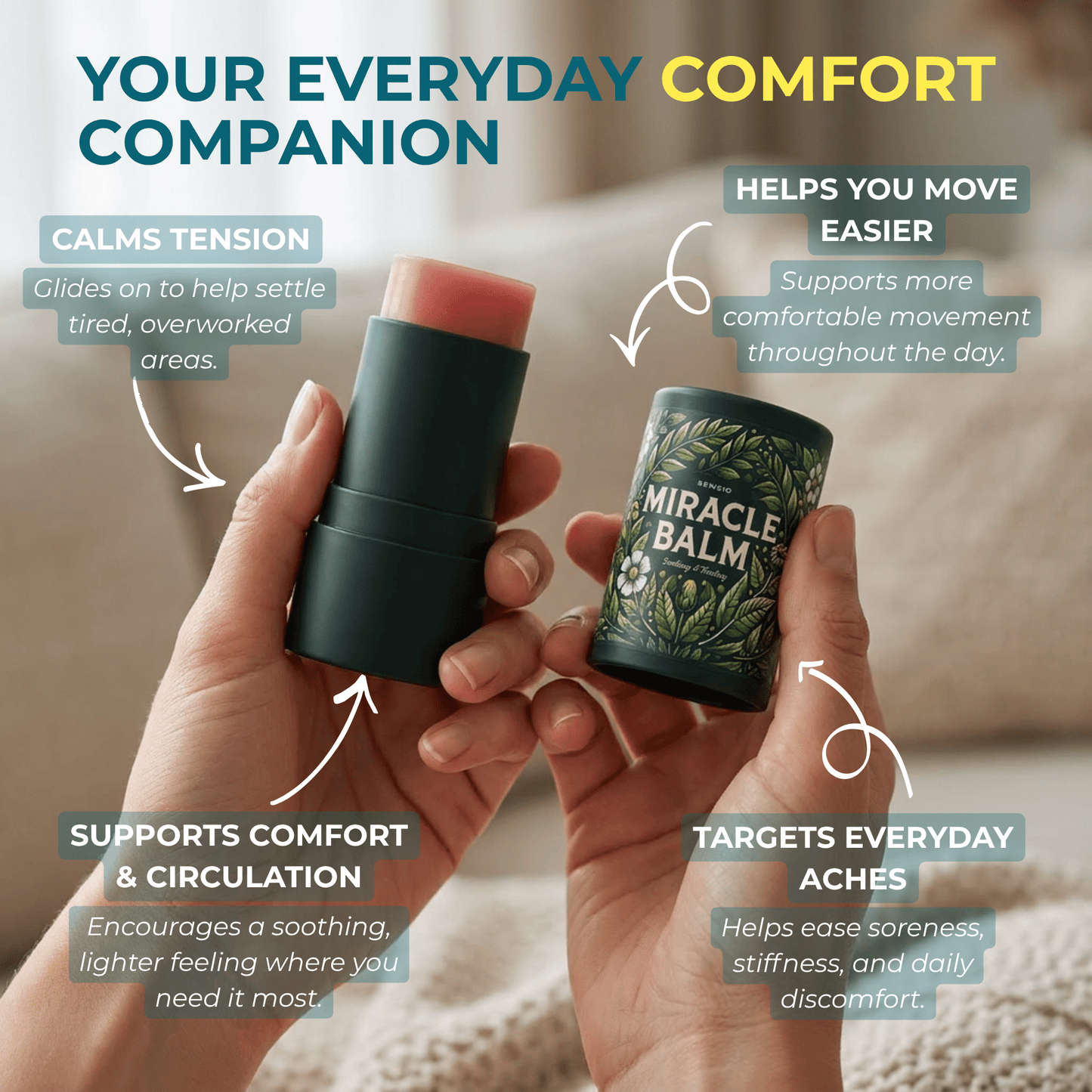 Senzio Miracle Balm™ — Easy Apply Stick - SenzioSenzioSenzio Miracle Balm™ — Easy Apply Stick