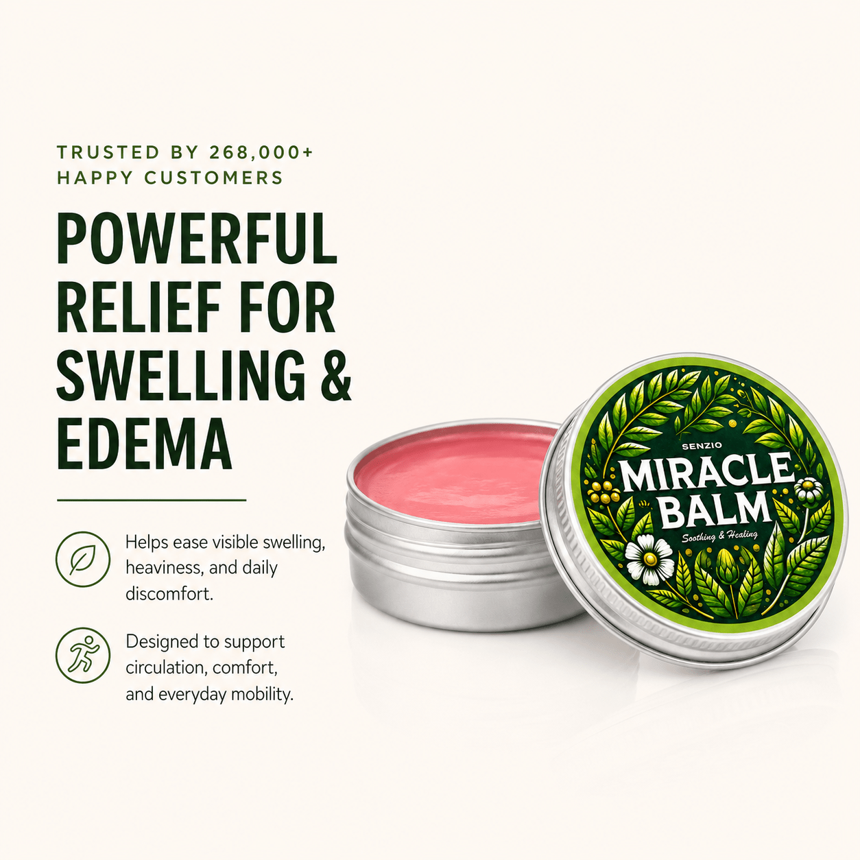 Senzio Miracle Balm | Edema and Swelling - SenzioSenzioSenzio Miracle Balm | Edema and Swelling