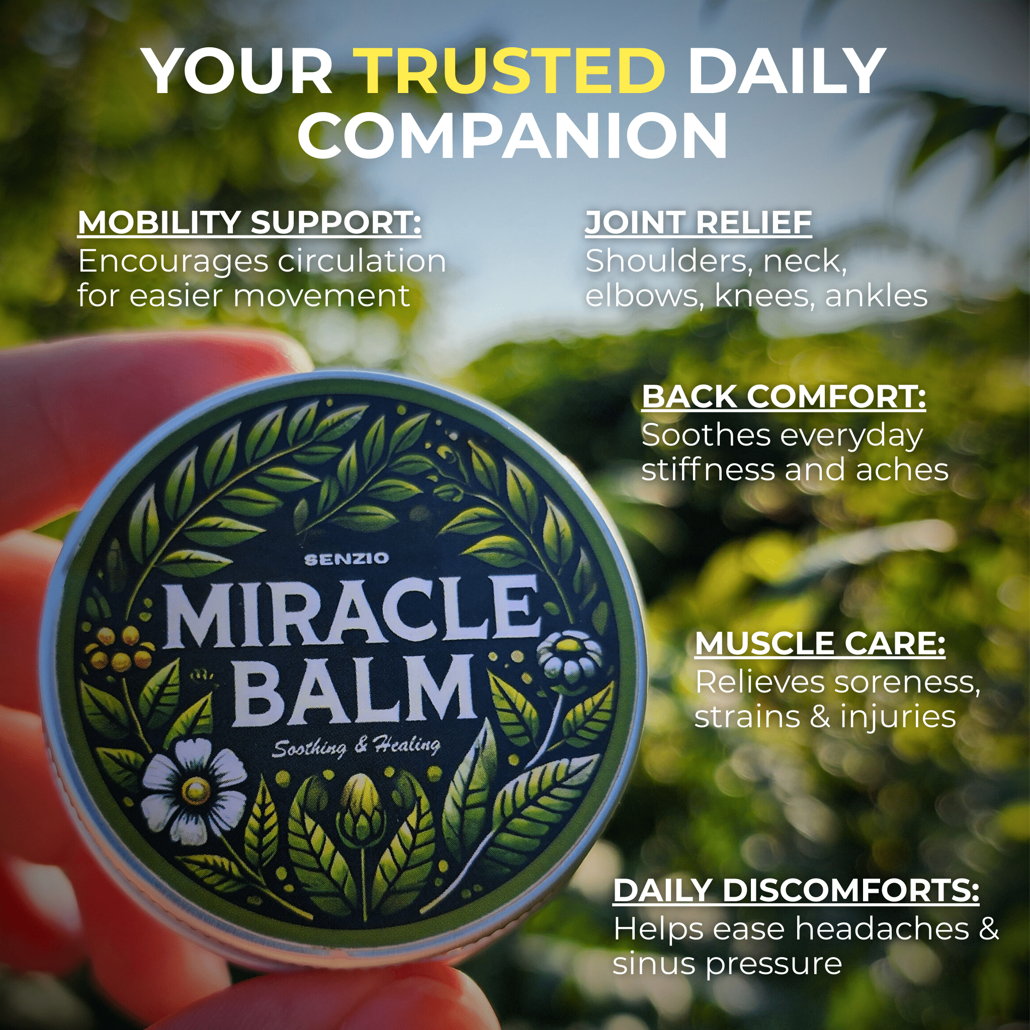 Senzio Miracle Balm™ Herbal Powerhouse - SenzioSenzioSenzio Miracle Balm™ Herbal Powerhouse