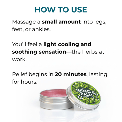 Senzio Miracle Balm™ - Relief for Swollen Legs, Ankles & Feet - SenzioSenzioSenzio Miracle Balm™ - Relief for Swollen Legs, Ankles & Feet