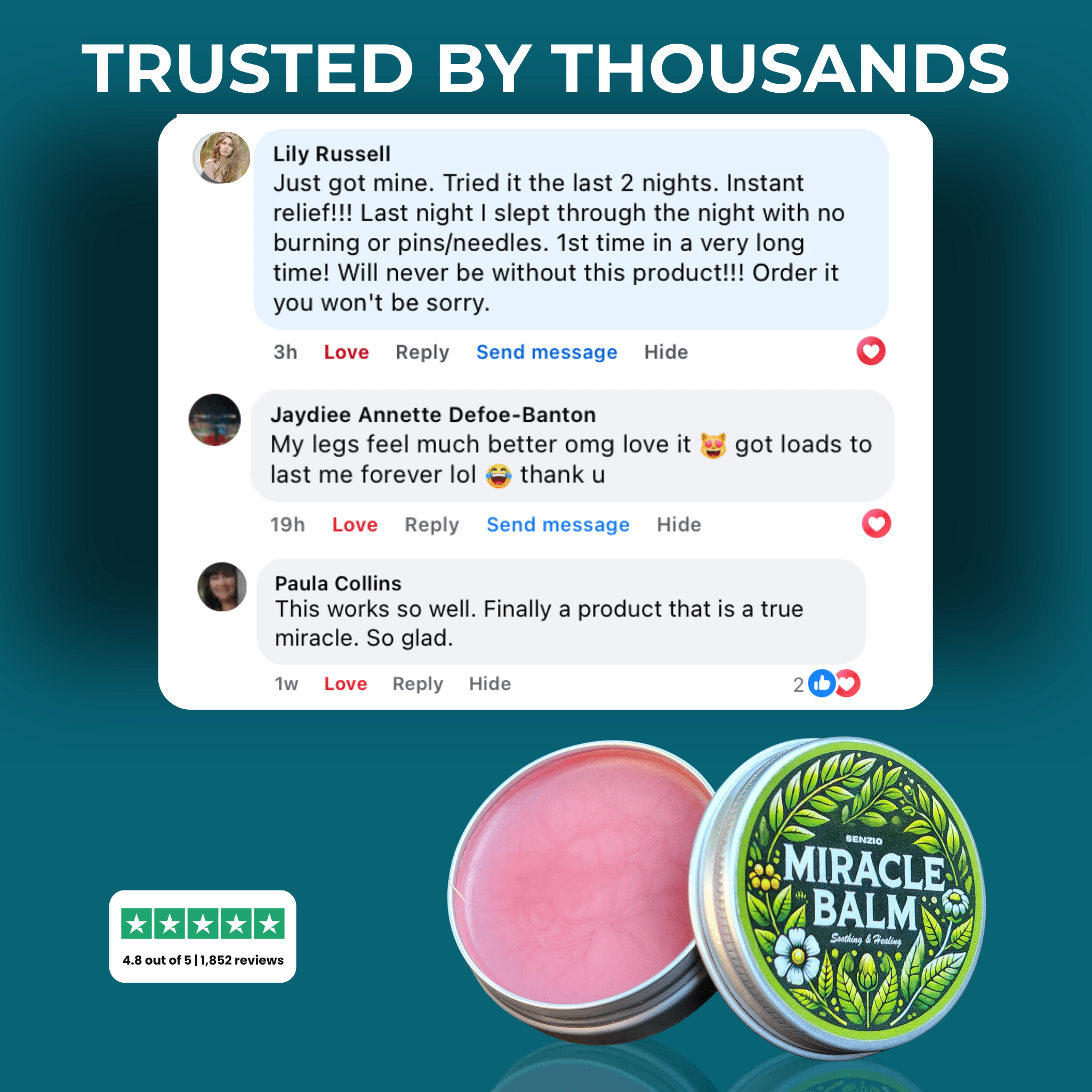 Senzio Miracle Balm™ Restless Legs Formula - SenzioSenzioSenzio Miracle Balm™ Restless Legs Formula