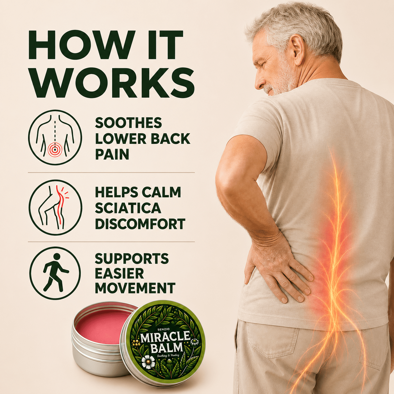 Senzio Miracle Balm - Sciatica - SenzioSenzioSenzio Miracle Balm - Sciatica