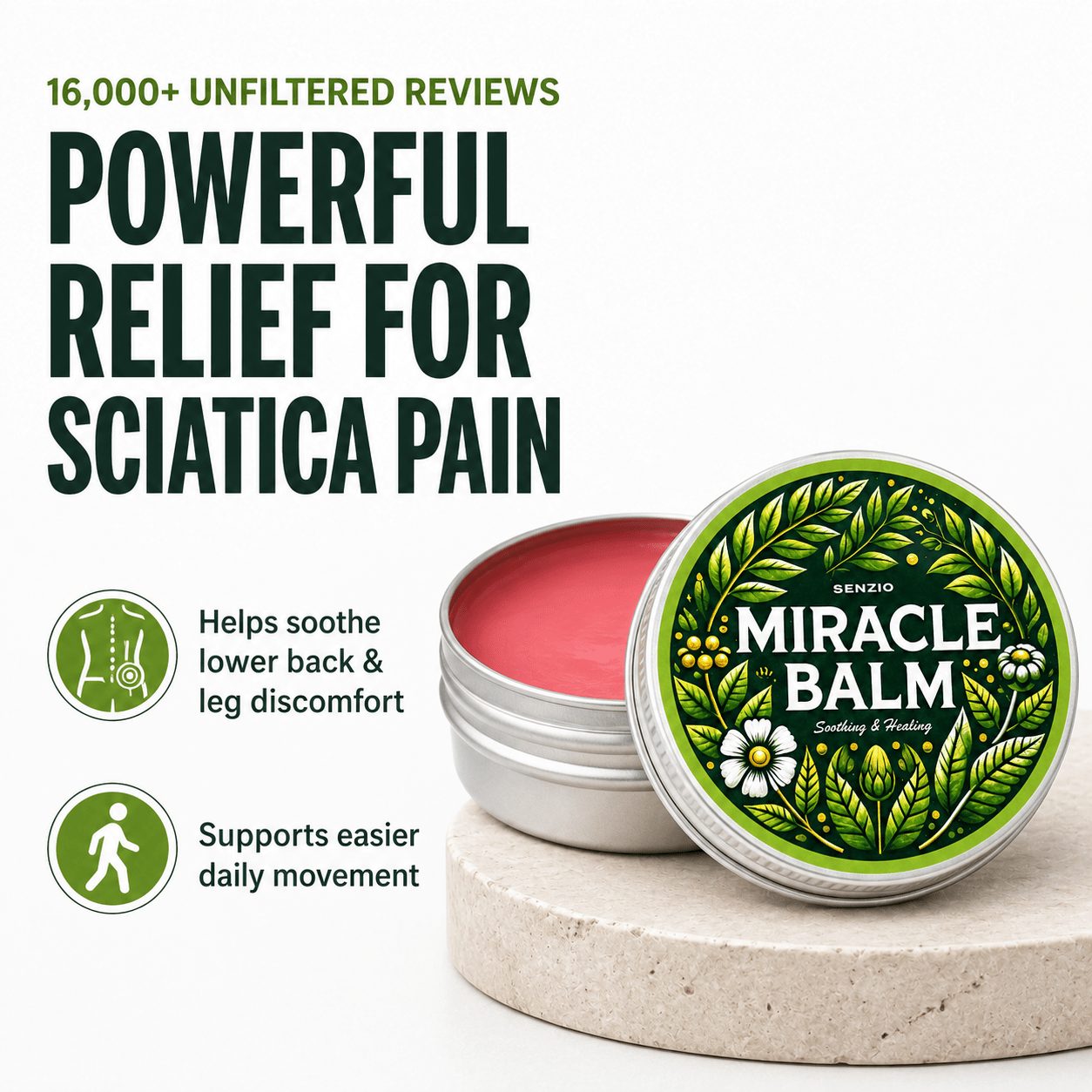 Senzio Miracle Balm - Sciatica - SenzioSenzioSenzio Miracle Balm - Sciatica