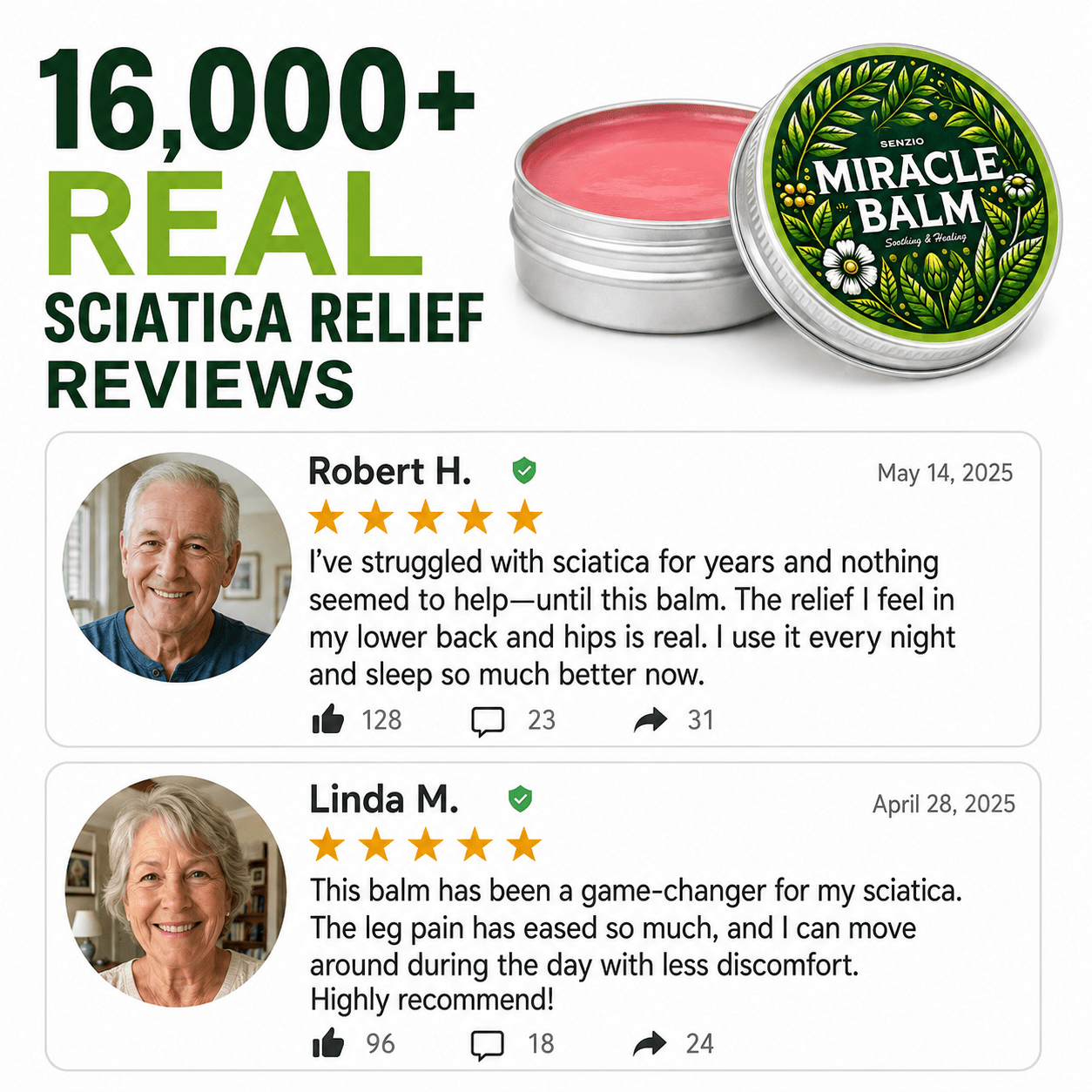 Senzio Miracle Balm - Sciatica - SenzioSenzioSenzio Miracle Balm - Sciatica