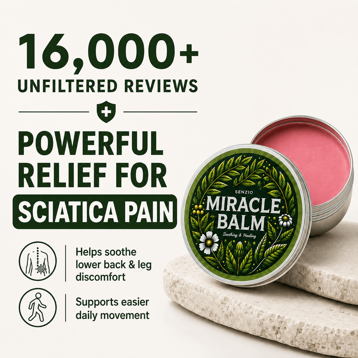 Senzio Miracle Balm - Sciatica - SenzioSenzioSenzio Miracle Balm - Sciatica