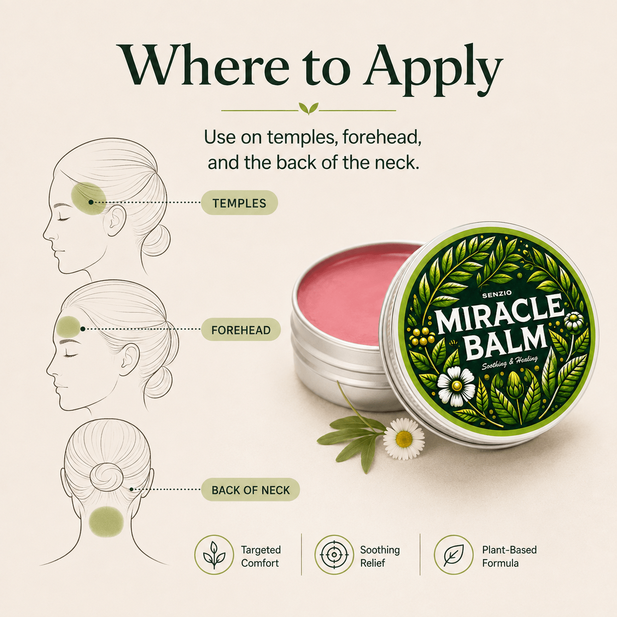 Senzio Tension Headache Comfort Balm - SenzioSenzioSenzio Tension Headache Comfort Balm