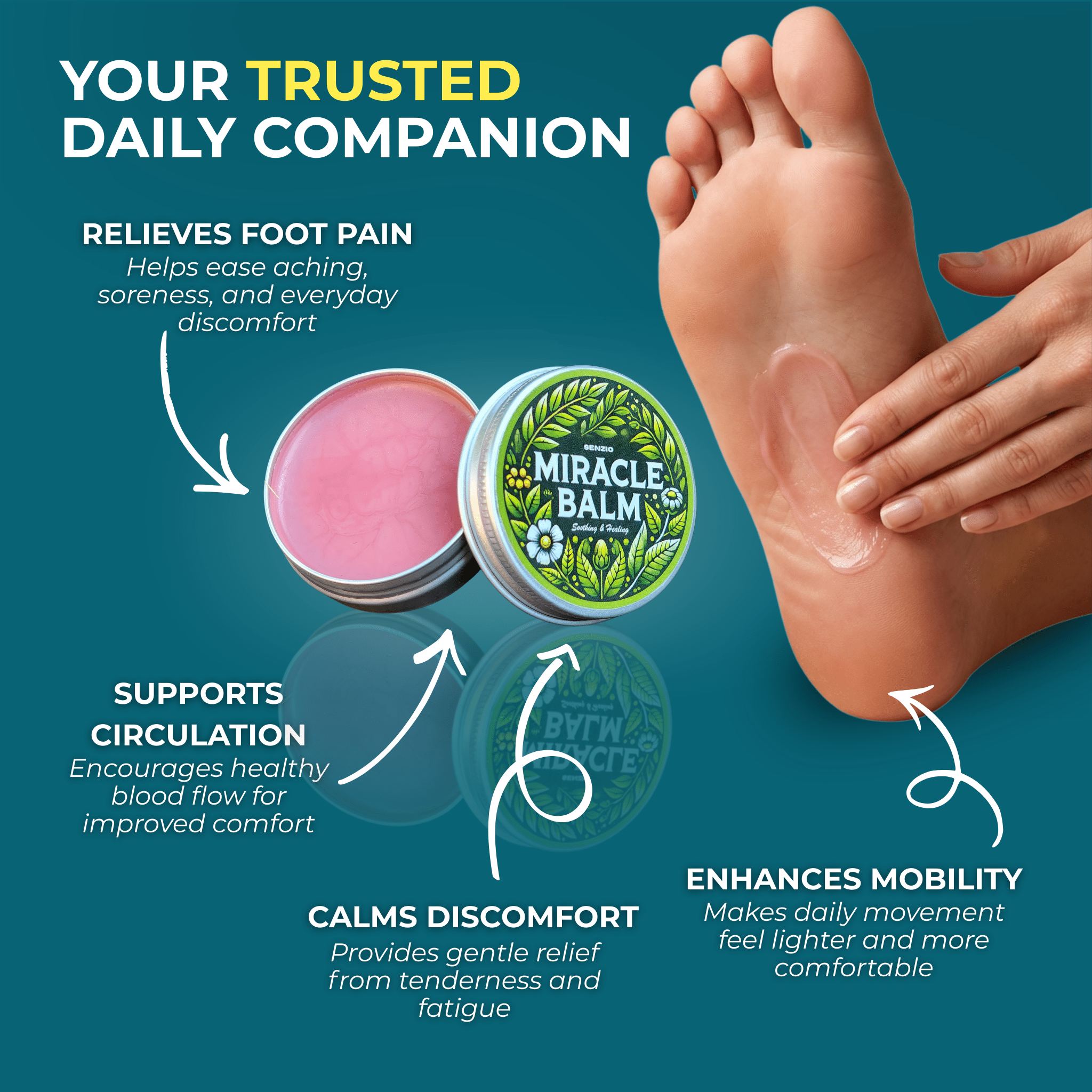 The Senzio Miracle Balm™ Foot Recovery Formula - SenzioSenzioThe Senzio Miracle Balm™ Foot Recovery Formula