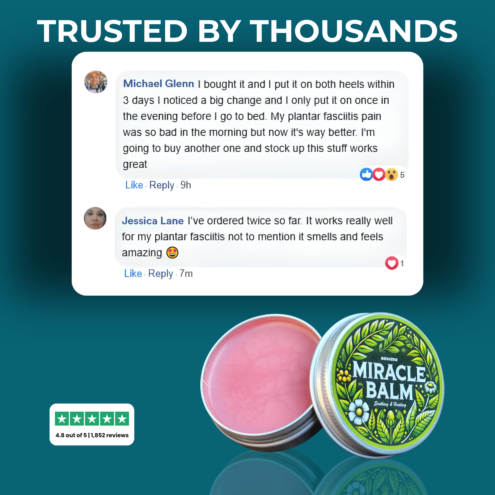 The Senzio Miracle Balm™ Plantar Fasciitis Recovery Formula - SenzioSenzioThe Senzio Miracle Balm™ Plantar Fasciitis Recovery Formula